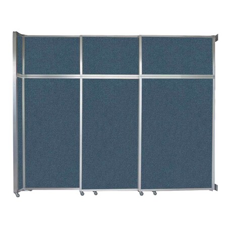 Versare Operable Wall Sliding Room Divider 9'9" x 8'5-1/4" Caribbean Fabric 1070267